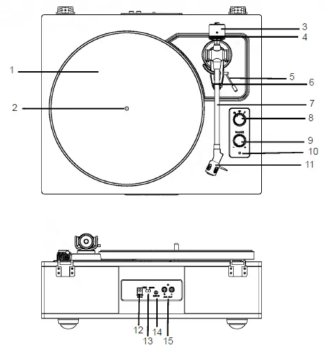 HAIPING HP-H019 Turntable Player 1