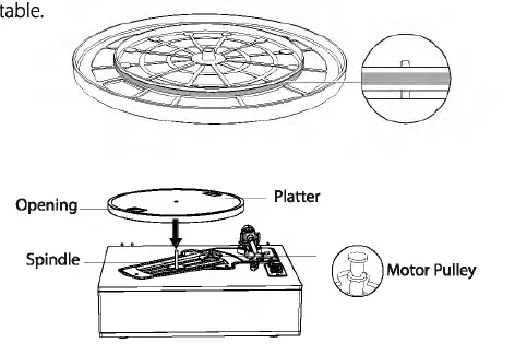 HAIPING HP-H019 Turntable Player 3
