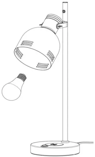 Shaoxing Prolux Lighting DESKLAMP10 Desk Lamp - ASSEMBLY INSTRUCTIONS