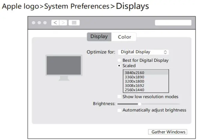 EZQuest X40213 Ultimate USB-C Multimedia Hub Adaptor 13 Ports with Power Delivery Instruction Manual - Resolution Setting for Mac