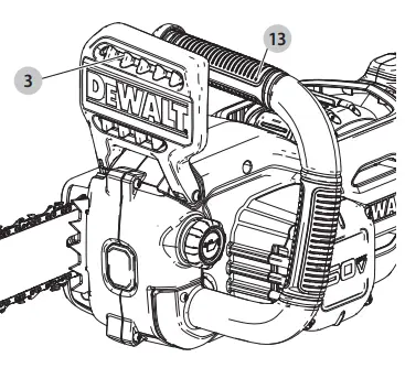 DEWALT DCCS672 60V Max Chain Saw 11