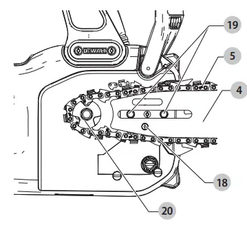 DEWALT DCCS672 60V Max Chain Saw 4