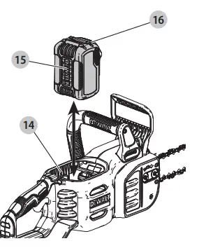 DEWALT DCCS672 60V Max Chain Saw 9