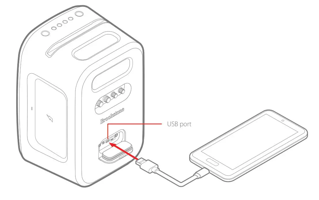 Brookstone BKS800 Portable Speaker - POWER BANK