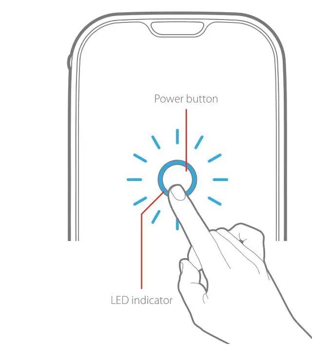 Brookstone BKS800 Portable Speaker - POWER ON OFF