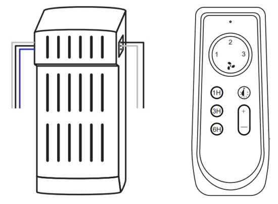 Zhongshan Miaowang Electrical Appliance EGGA01 Ceiling Fan Lamp Remote Controller