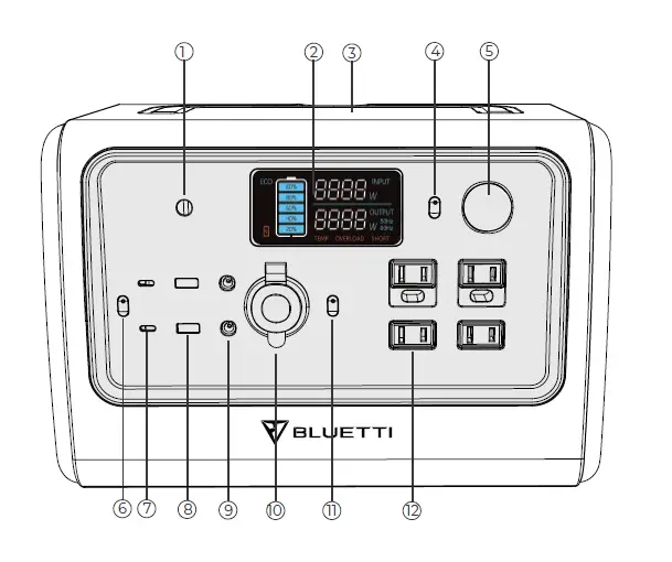 BLUETTI -EB70-S 716Wh- Portable- Power -Station -2