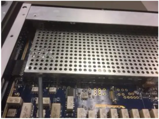 FlexRadio FLEX 6700 6500 MicroSD Card - screLift and remove the cover