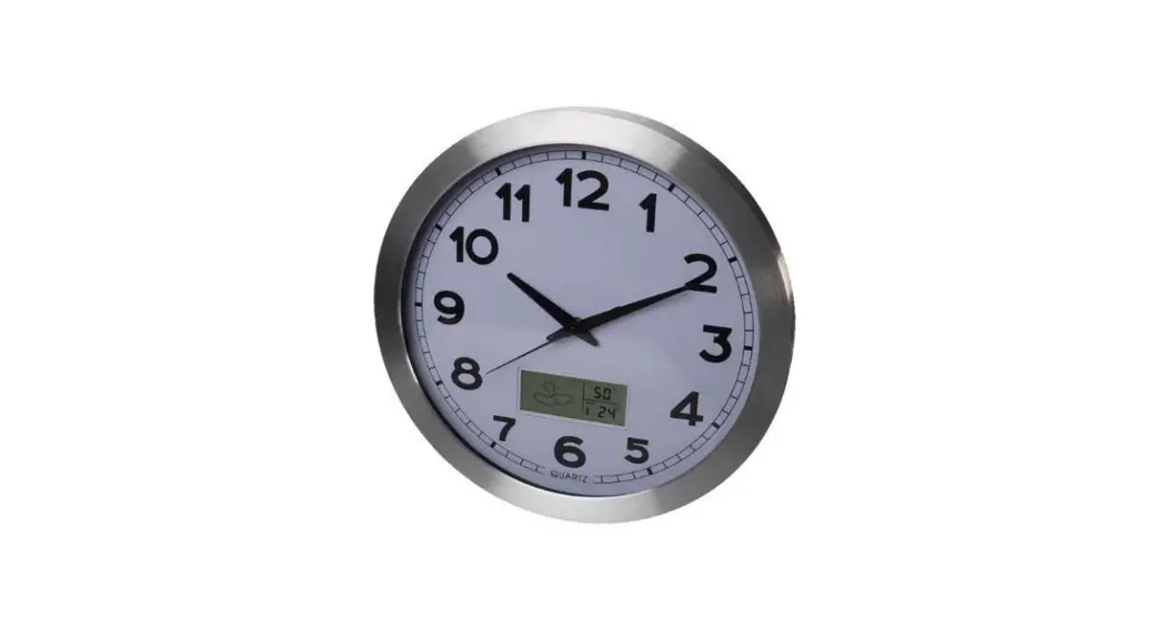 Perel Wc102 Aluminium Lcd Wall Clock User Manual