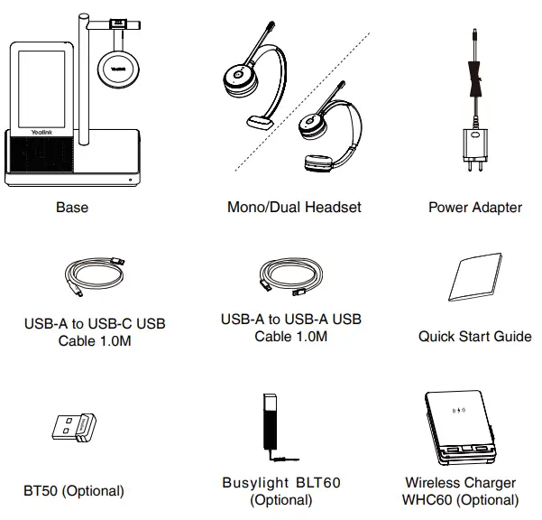 Yealink WH66 Mono DECT Wireless Headset 1