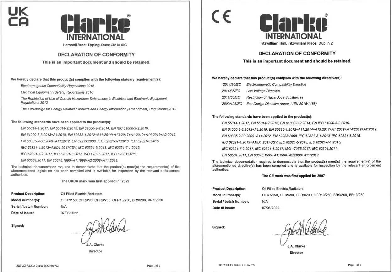 Clarke-BR9-2-KW-Oil-Filled-Radiator-10