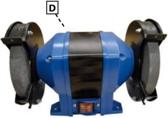 Gude GDS 125 A Bench Grinder A 2