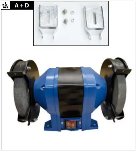 Gude GDS 125 A Bench Grinder D A1