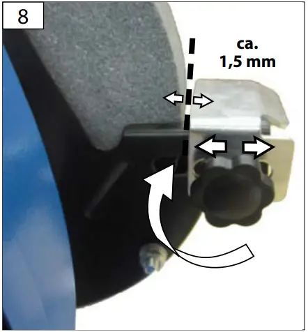 Gude GDS 125 A Bench Grinder E 8
