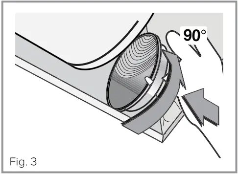 CDA ECHK90 Curved Glass Island Extractor fig 3