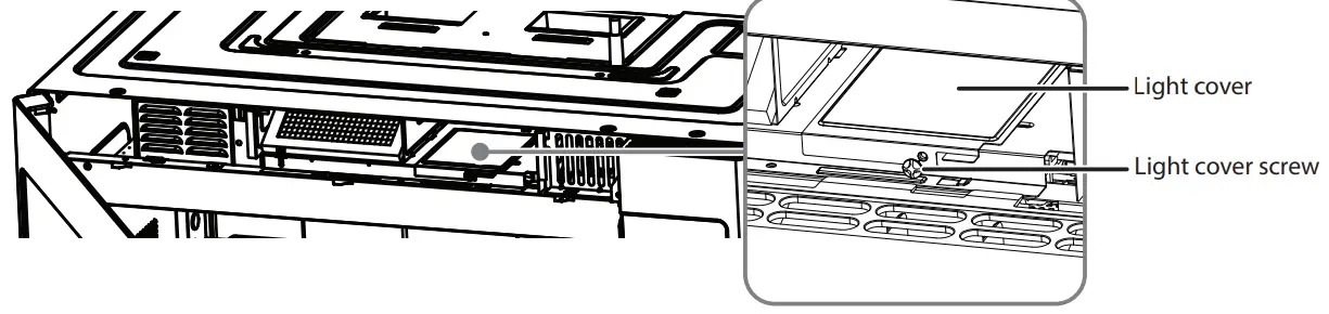 Galanz Microwave Oven - Light cover