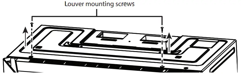 Galanz Microwave Oven - Louver mounting screws