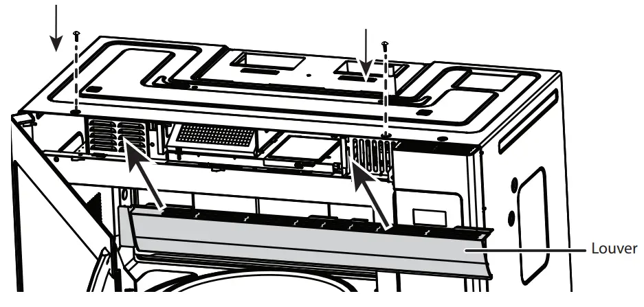 Galanz Microwave Oven - mounting screws