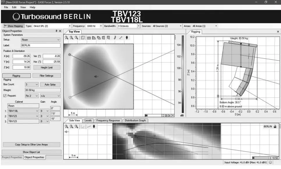 Turbosound TBV123-AN Arrayable 2 Way 12 Inch Constant Curvature Loudspeaker 7