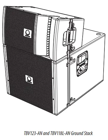 Turbosound TBV123-AN Arrayable 2 Way 12 Inch Constant Curvature Loudspeaker 8