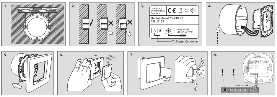 Danfoss AN28944876684201-010302 Icon2 24V RT Room Thermostat-fig21