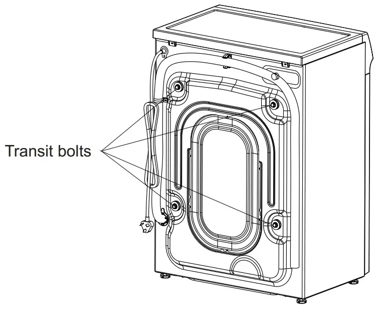 Removing transit bolts