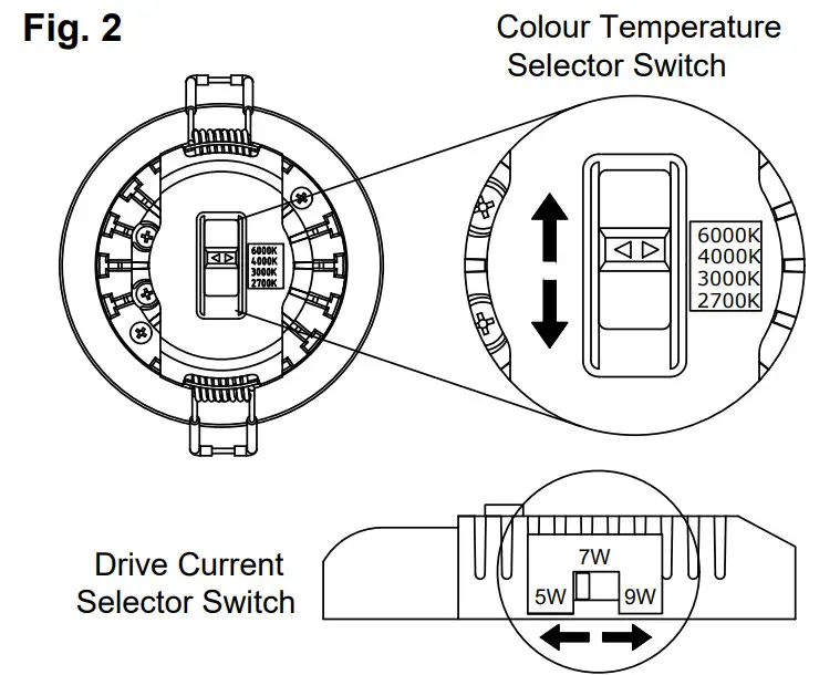 KSR LIGHTING KSRFRD384 Multi Wattage Tilt Downlight - Figure 4