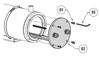 VIDEOTEC NXW Series NXM36 Liquid Cooled Camera Housing - fig 1