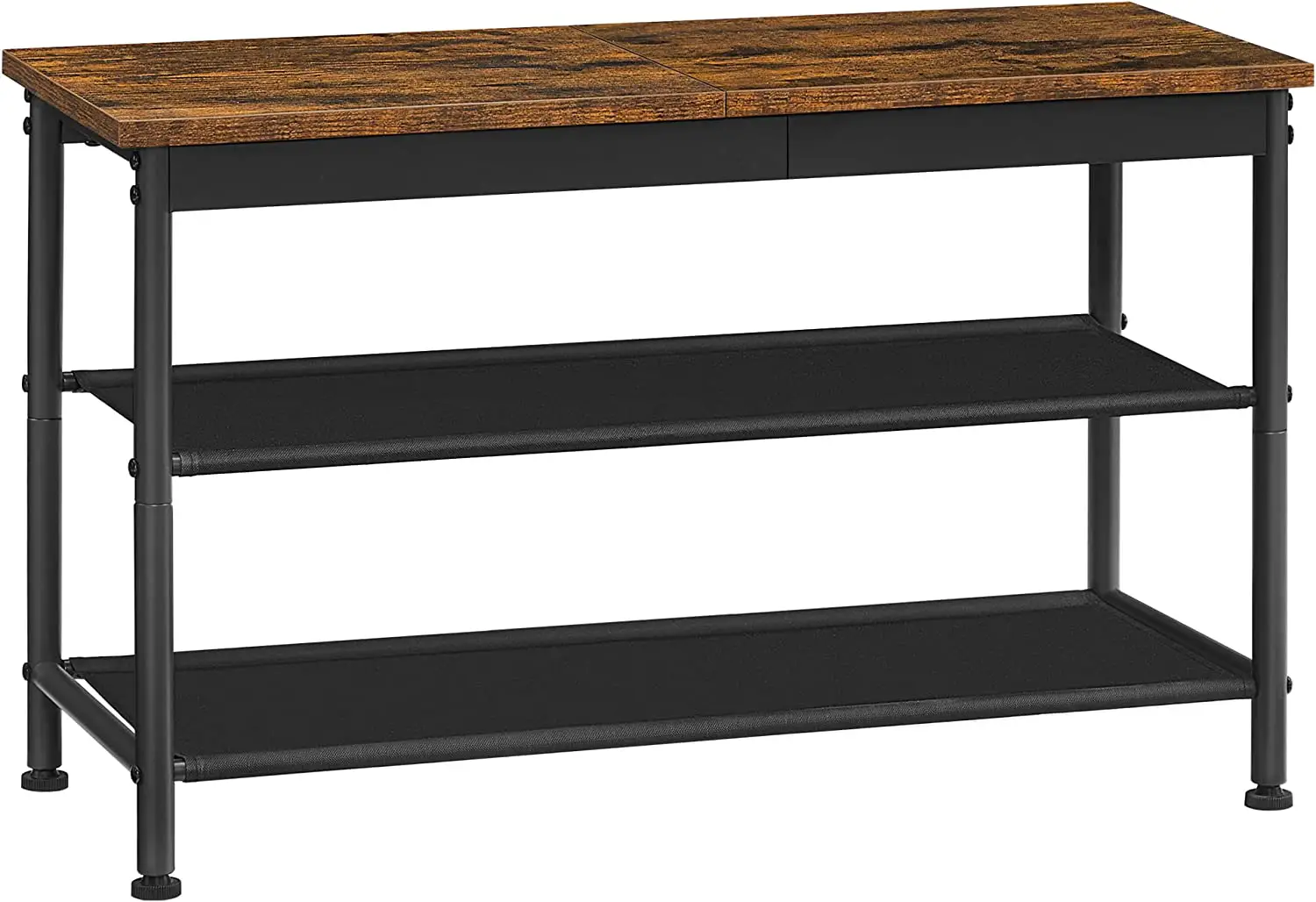 VASAGLE 43158133 Black Shoe Storage Bench