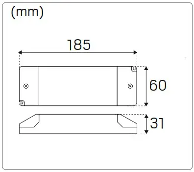 ecolite 595182 Trafo 12V LED Driver Transformer Power Supply - Cover