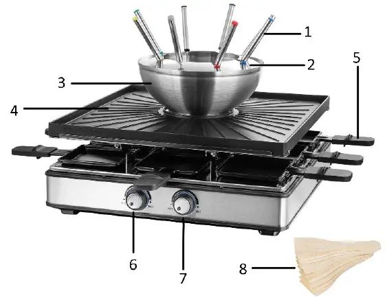 emerio RG-128187 3 in 1 Raclette Grill-1