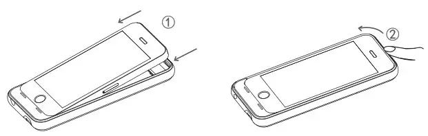 comsol 2000mAh Battery Case - Installing the Battery Case