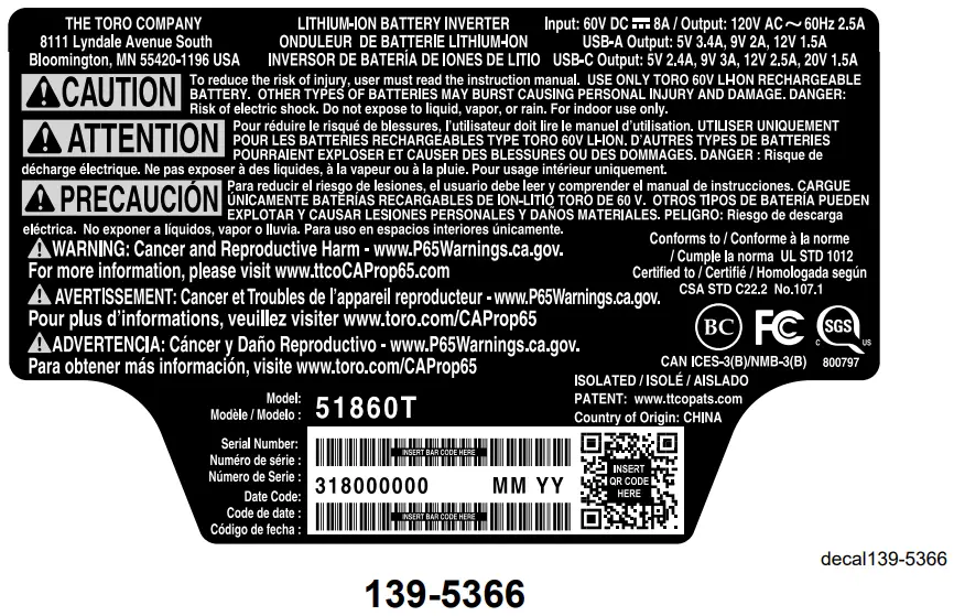 Safety and Instructional Decals