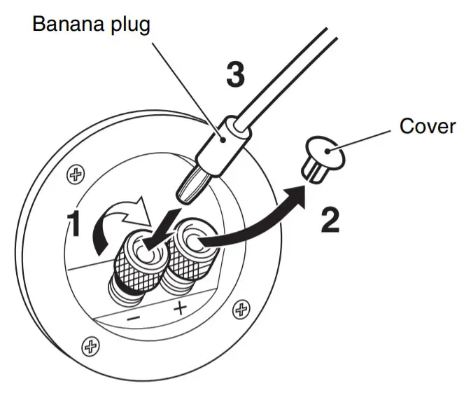 YAMAHA Speaker Enceinte NS-C700 - banana plug