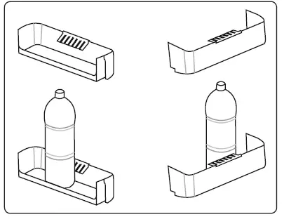 CANDY CDV1S514EWHE Fridge Freezer fig (4)