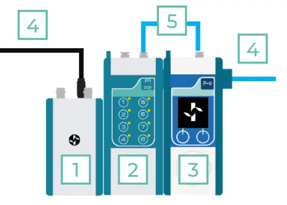 FLUIGENT LINEUP P SWITCH Pneumatic Valve Controller - 8 atmosphericON