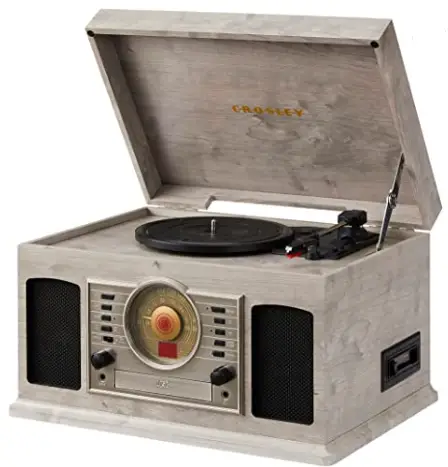 Crosley CR7011A-GY McQueen Entertainment Center with Bluetooth-product