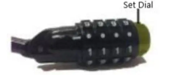 DOCKSLOCKS 305-CA Anti Theft Weatherproof Coiled Security Cable with Resettable Combination Lock fig 2