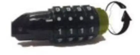 DOCKSLOCKS 305-CA Anti Theft Weatherproof Coiled Security Cable with Resettable Combination Lock fig 3