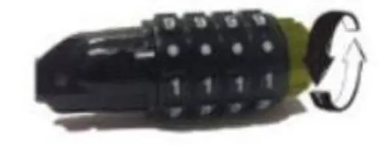 DOCKSLOCKS 305-CA Anti Theft Weatherproof Coiled Security Cable with Resettable Combination Lock fig 4