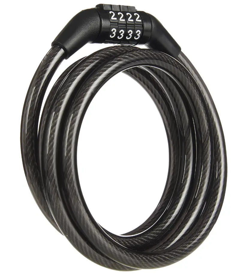 DOCKSLOCKS 305-CA Anti Theft Weatherproof Coiled Security Cable with Resettable Combination Lock product