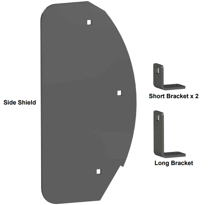 SUPERATV Snow Plow Side Shield Kit - Fig