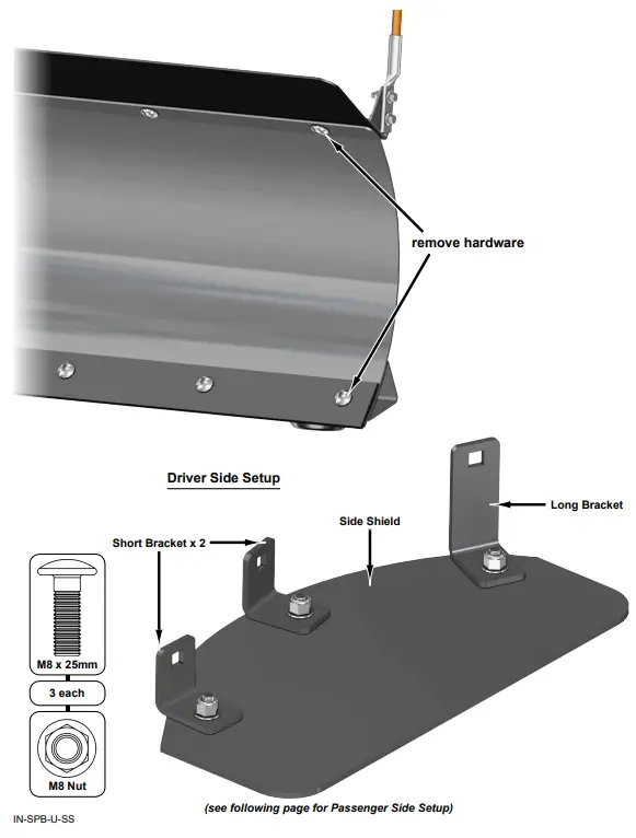 SUPERATV Snow Plow Side Shield Kit - Fig1