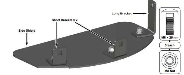 SUPERATV Snow Plow Side Shield Kit - Fig2