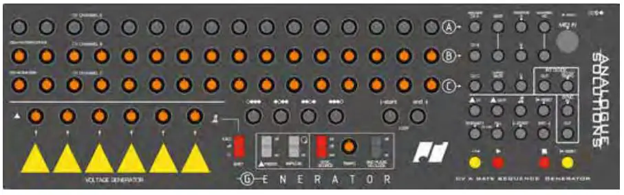 Rhythmic Step Sequencer Generator - Generator Layout