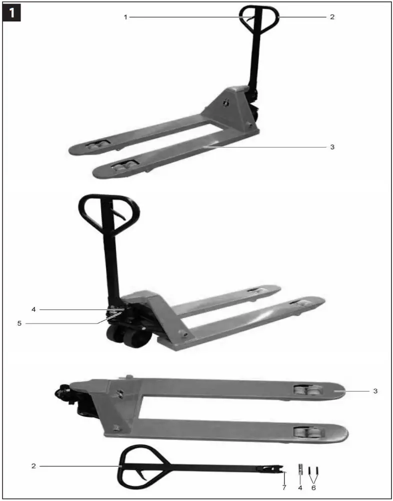 Hard Head 015228 Pallet Truck - Figure 1