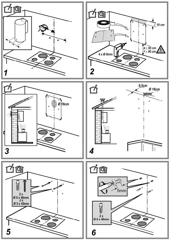 13538 Elica Tube Pro BL MAT A 43 Cooker Hood - Figure 1