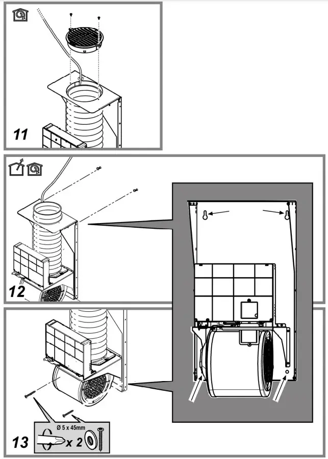 13538 Elica Tube Pro BL MAT A 43 Cooker Hood - Figure 4