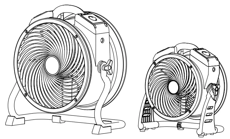 XPOWER FC 100 Axial Fan Carpet Dryer Floor Blower Utility Air Circulator - fig 2