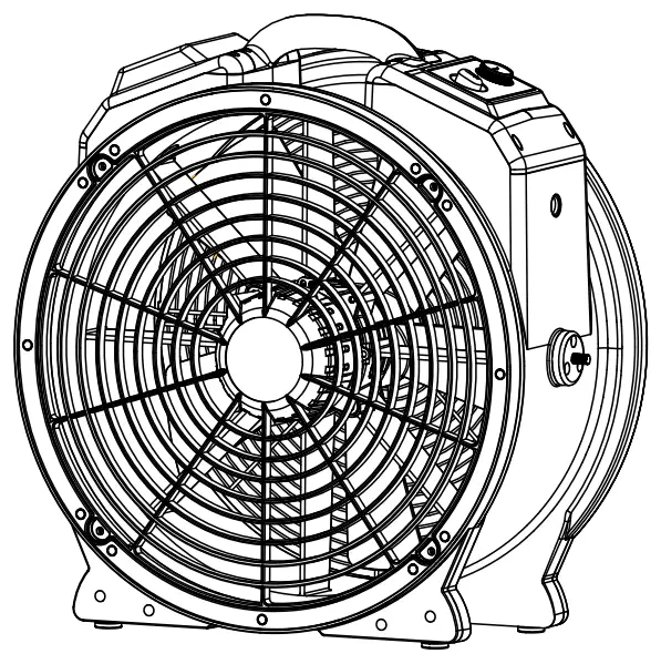 XPOWER FC 100 Axial Fan Carpet Dryer Floor Blower Utility Air Circulator - fig 9